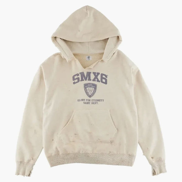 Saint MXXXXXX X Shermer Academy Nypd Hoodie Vintage Gray