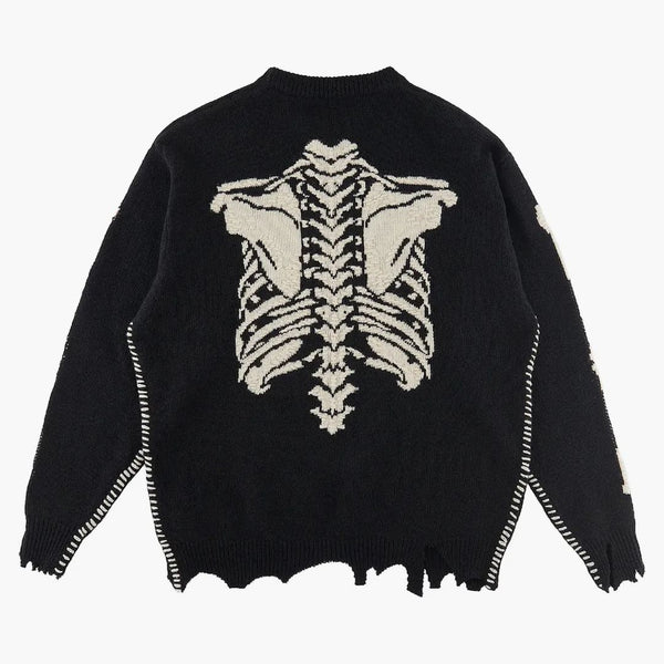 Saint MXXXXXX X Vlone Bone Knit Sweater Vintage Black