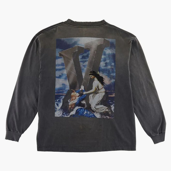 Saint MXXXXXX X Vlone Maria L/S T-shirt vintage black
