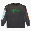 Saint MXXXXXX X Vlone Skull L/S T-shirt vintage black