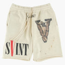 Saint Mxxxxxx X Vlone Sweat Shorts White