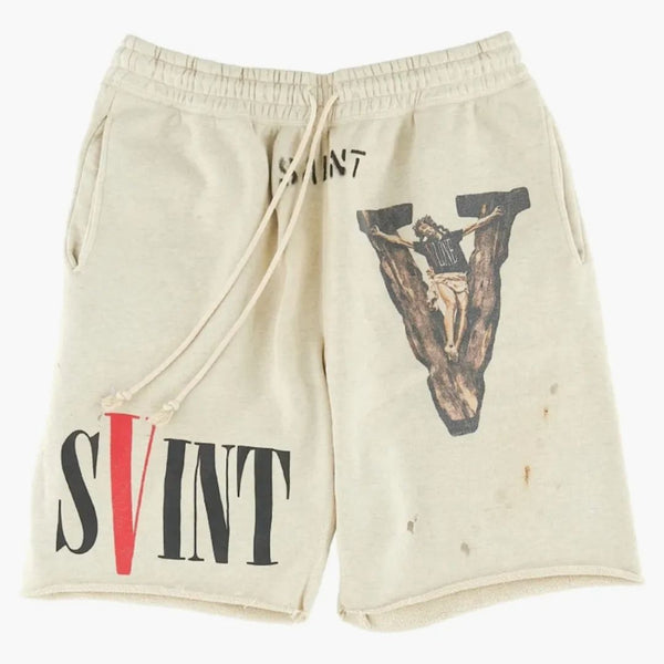 Saint MXXXXXX X Vlone Sweat Shorts White