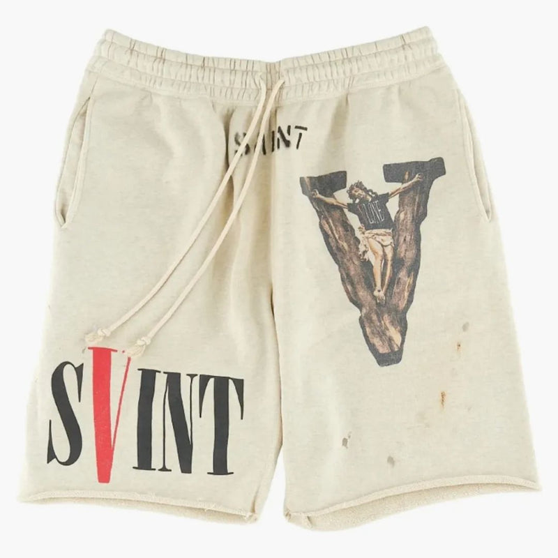 Saint MXXXXXX X Vlone Sweat Shorts White