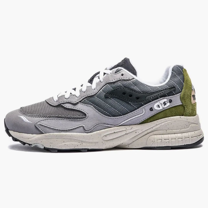 Saucony 3d Grid Hurricane Premium Dark Gray Olive Green