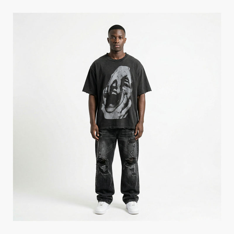 Warman Open Your Mouth Graphic T-Shirt Black