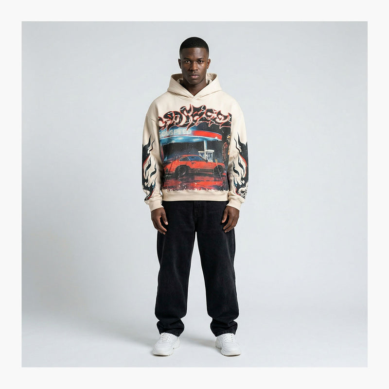 Godspeed Pitstop Hoodie Bone