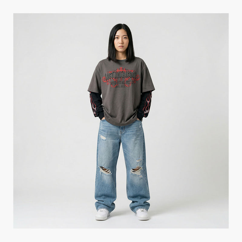 Lost Intricacy Lost Davidson Longsleeve Grey