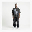 Warman Riding Ghost Girl Graphic T-Shirt Black