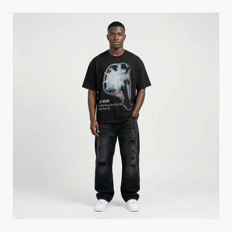 Warman Soul Light Graphic T-Shirt Black