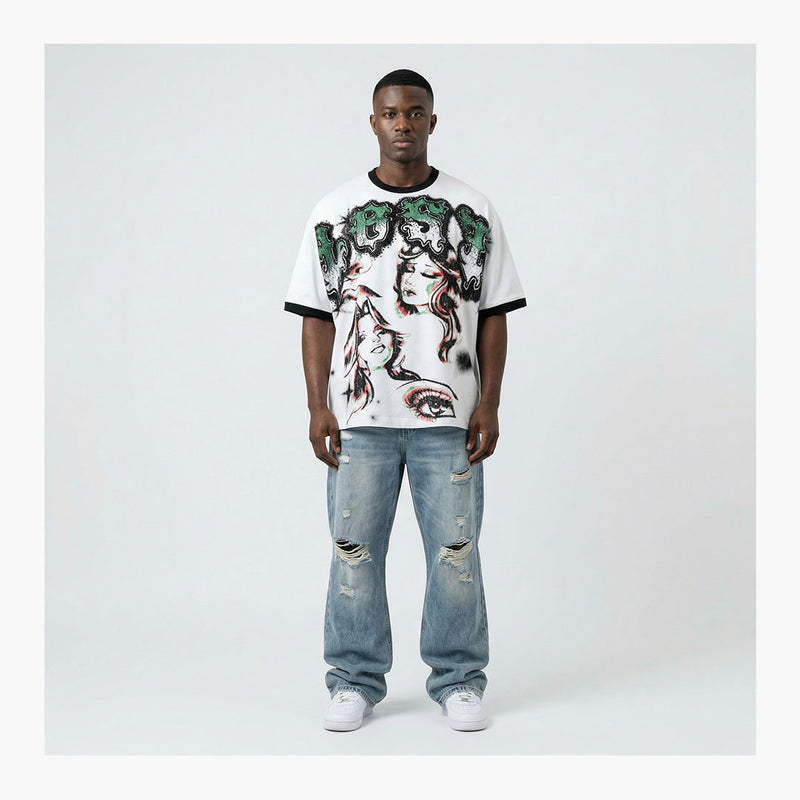 Lost Intricacy Angel Eyez T-Shirt White