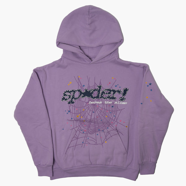 Sp5der Acai Hoodie Purple