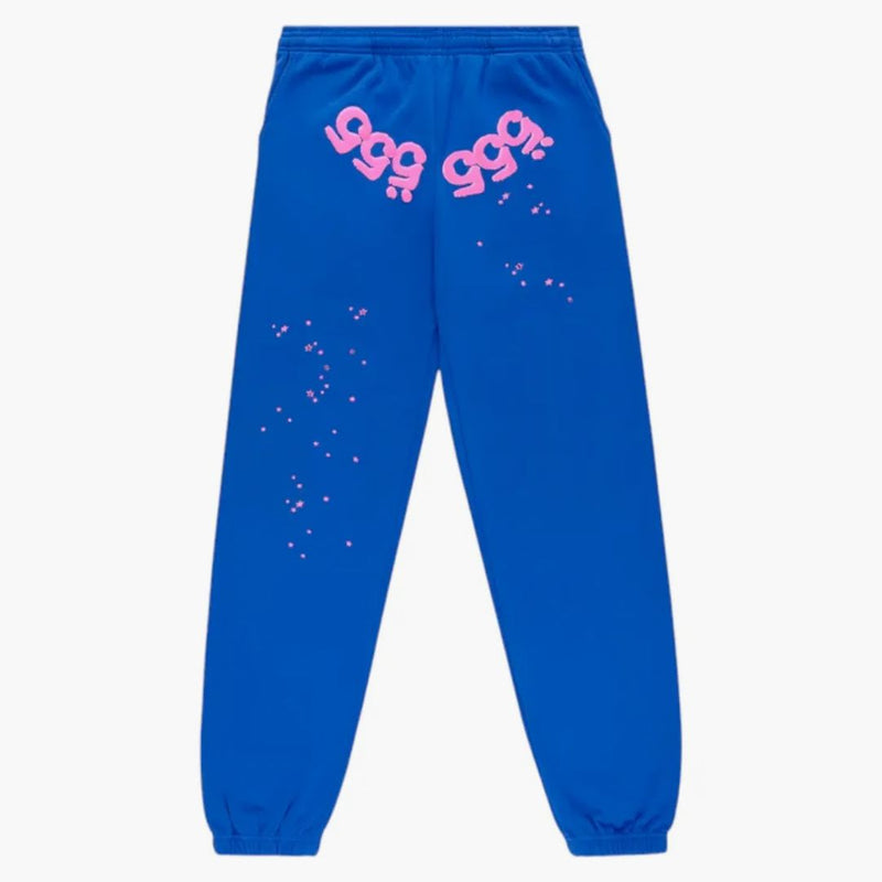 Sp5der Angel Number Sweatpant Blue