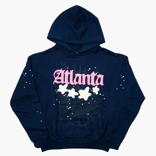 Sp5der Atlanta Hoodie Navy