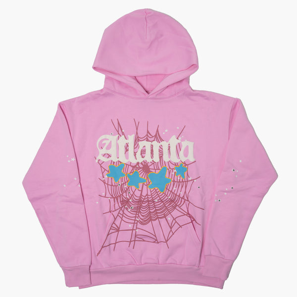 Sp5der Atlanta Hoodie Pink