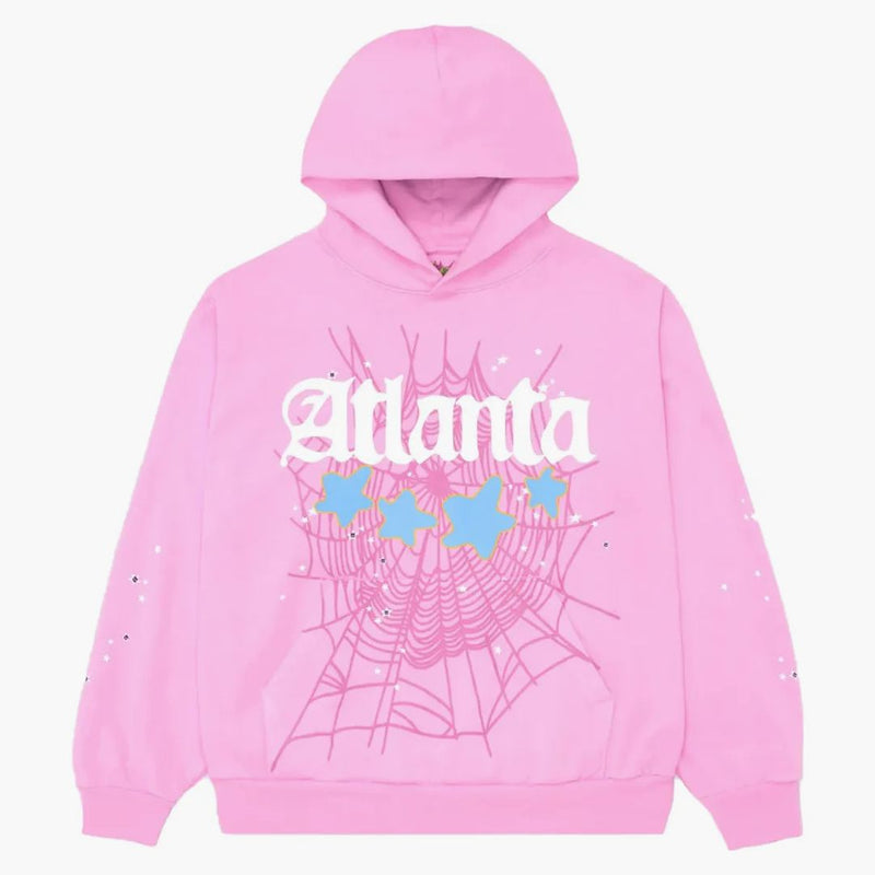 Sp5der Atlanta Hoodie Pink