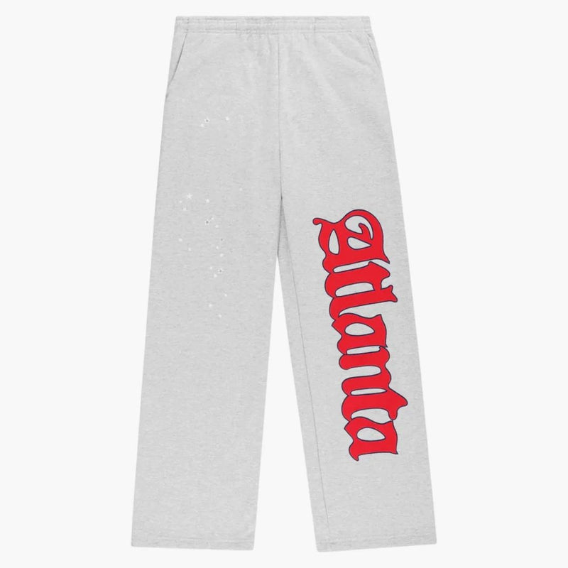 Sp5der Atlanta Wide Leg Sweatpant Heather Grey