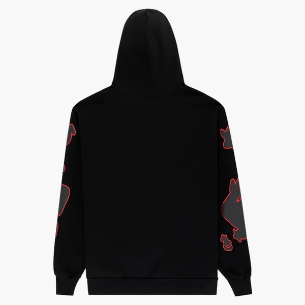 Sp5der Beluga Outline Hoodie Black