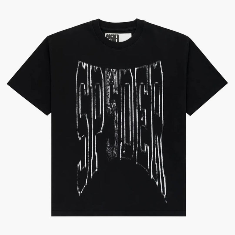 Sp5der Diffused Collegiate Tee Black