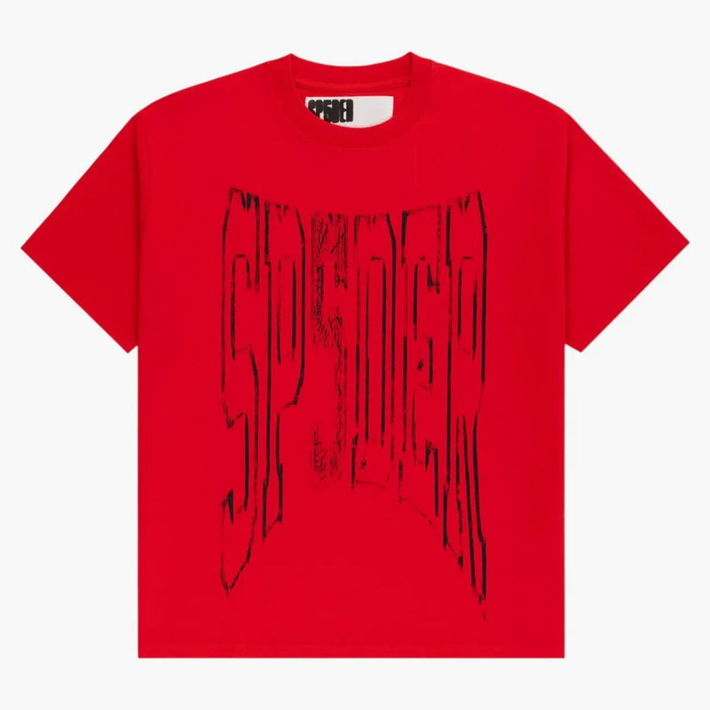 Sp5der Diffused Collegiate Tee Red