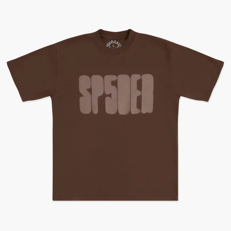 Sp5der Focused Logo Tee Brown