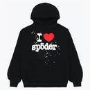 Sp5der I Heart Sp5 Hoodie Black