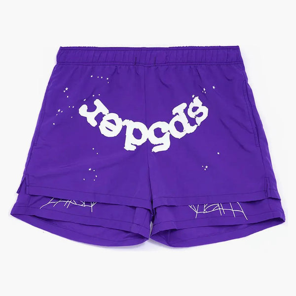 Sp5der Logo Short Grape