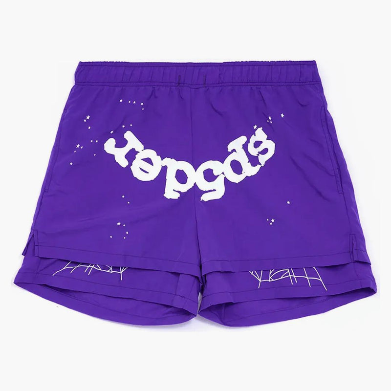 Sp5der Logo Short Grape
