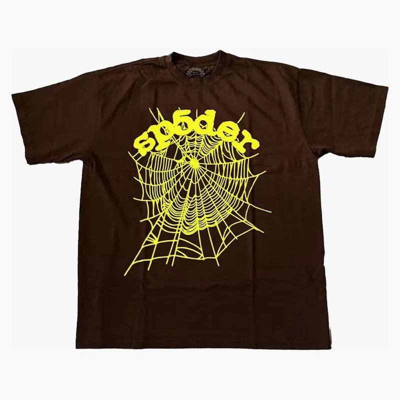 Sp5der Og Web Tee Brown