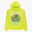 Sp5der Og Web V2 Gradient Hoodie Acid Green