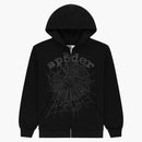 Sp5der Og Web V2 Phantom Zip Up Hoodie Black