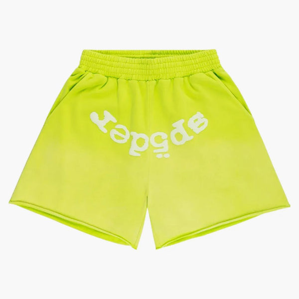 Sp5der Og Web V2 Sweatshort Acid Green