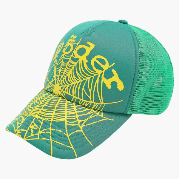 Sp5der Og Web V2 Trucker Slime Green