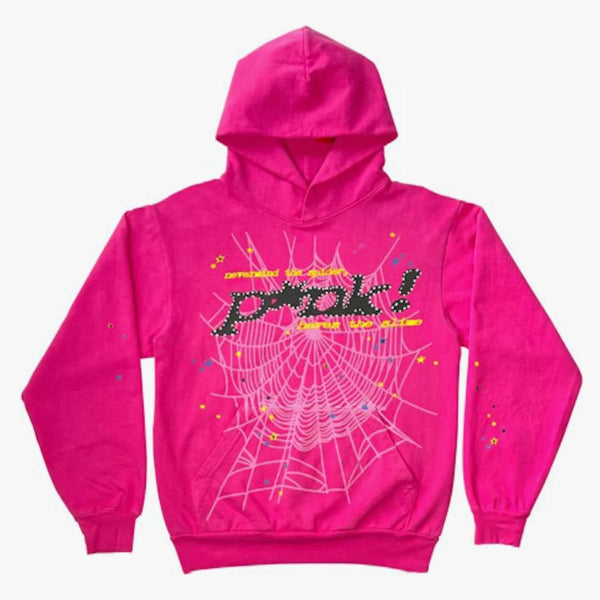 Sp5der P*nk Hoodie Pink