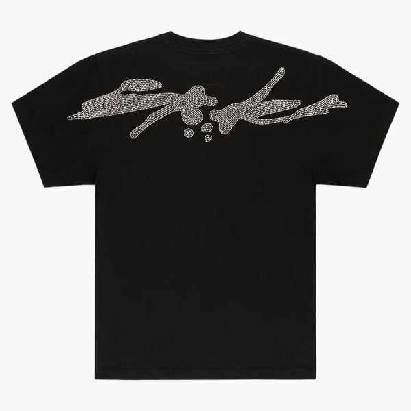 Sp5der Tm Rhinestone Tee Black
