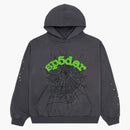 Sp5der Wait Web Hoodie Slate Grey