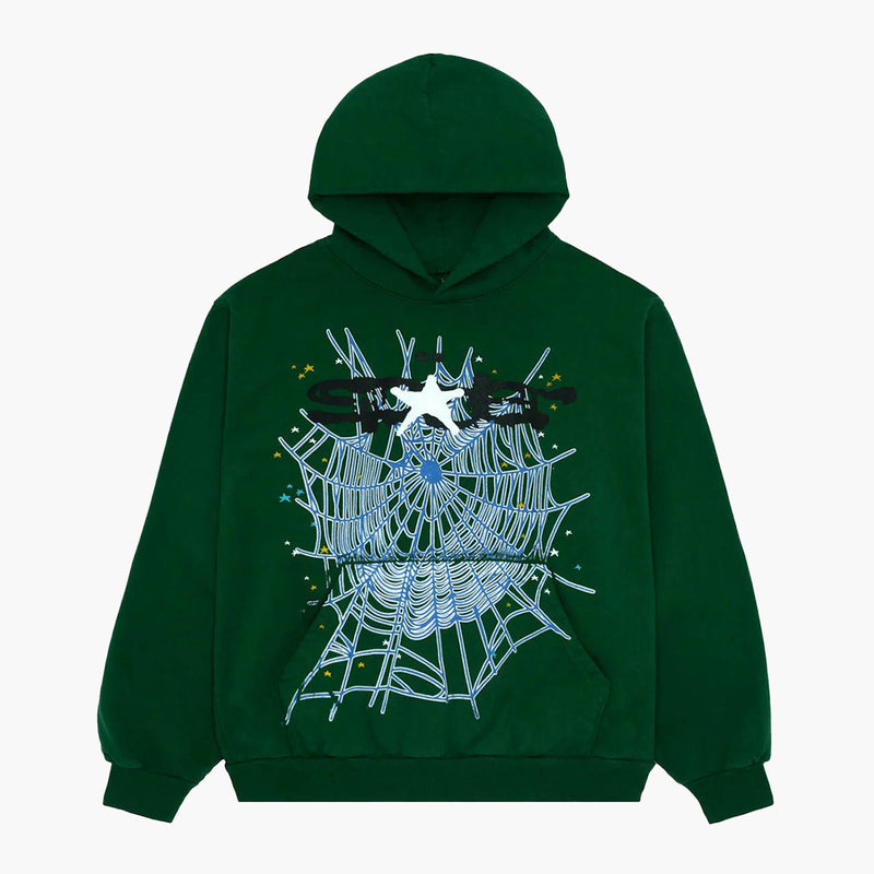 SP5der Web Hoodie Hunter Green