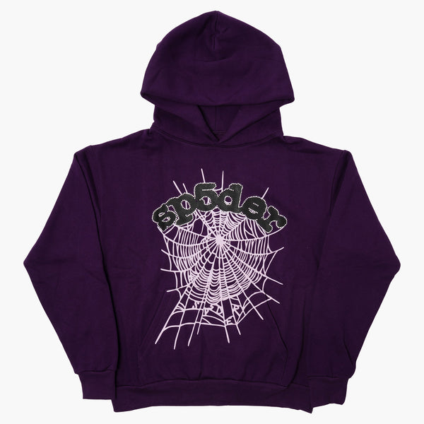 Sp5der Web Hoodie Purple