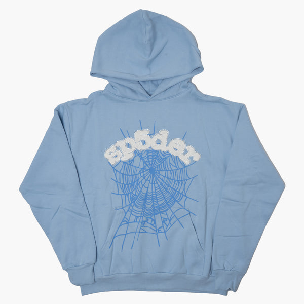Sp5der Web Hoodie Sky Blue