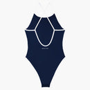 Sporty & Rich Eden Crest Bathing Suit Navy/White