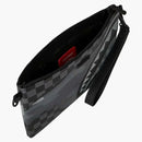 Sprayground 3:00 roztrhněte crossover Clutch Black/Grey Checker/Camo