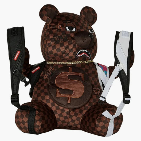 Sprayground Bear Wearing Backpack As A Backpack Multicolor
