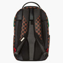 Sprayground chenille sip Romeo Air Italia Shark Backpack Brown