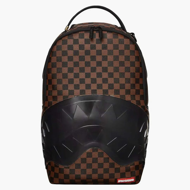 Sprayground Clear Rubber Sharks In Paris Dlxsv Backpack Brown/black