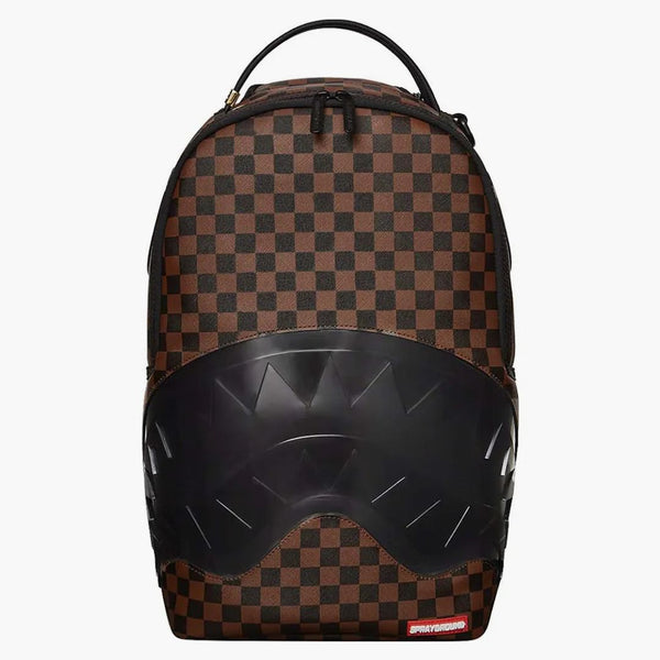 Sprayground Clear Rubber Sharks In Paris Dlxsv Backpack Brown/black