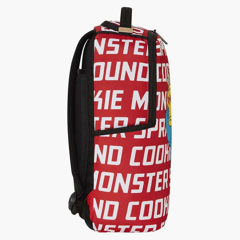 Sprayground Cookie Monster All Over Print: Backpack Red/White
