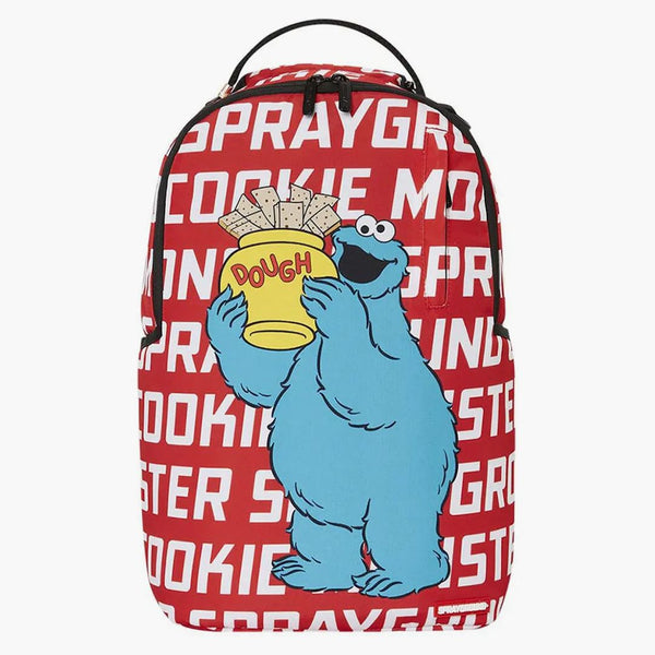 Sprayground Cookie Monster All Over Print: Backpack Red/White