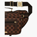 Sprayground Core Emboss Check Cargo Crossbody Crossbody Black Brown