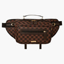 Sprayground Core Emboss Check Cargo Crossbody Crossbody Black Brown