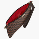 Sprayground Core Emboss Check Pouchette Pouchette Black Brown