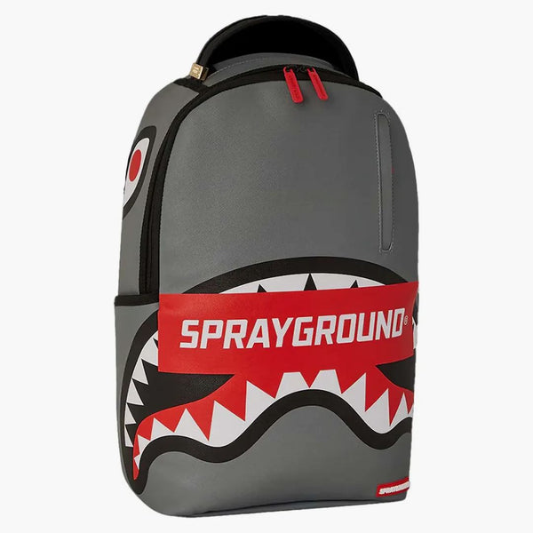 Sprayground Core Grey Dlxsv Backpack Grey/red